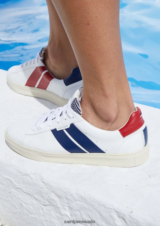 bærekraftige joggesko fra caval Saint James bask caval hvit rød menn 8ZH04V146