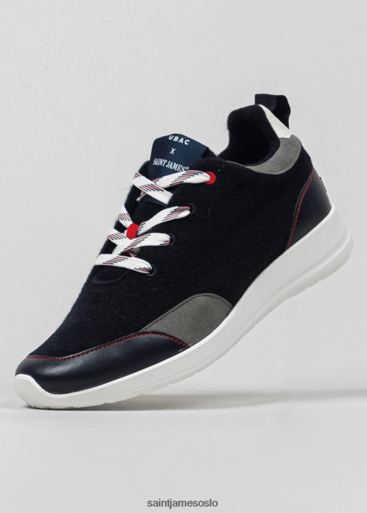 joggesko i resirkulert ull fra ubac Saint James bask ubac marinen unisex 8ZH04V30