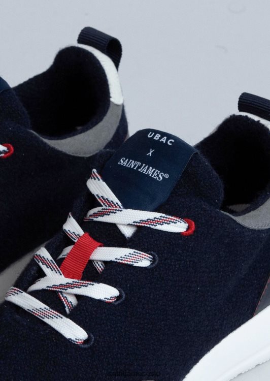 joggesko i resirkulert ull fra ubac Saint James bask ubac marinen unisex 8ZH04V30