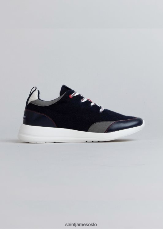 joggesko i resirkulert ull fra ubac Saint James bask ubac marinen unisex 8ZH04V30