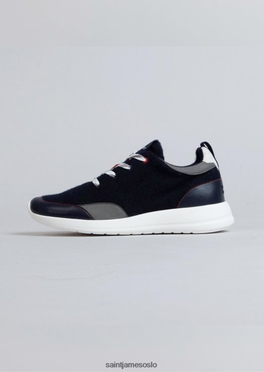 joggesko i resirkulert ull fra ubac Saint James bask ubac marinen unisex 8ZH04V30