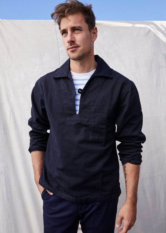 fransk sjømann jakke bomull canvas Saint James nemo ii marinen unisex 8ZH04V158