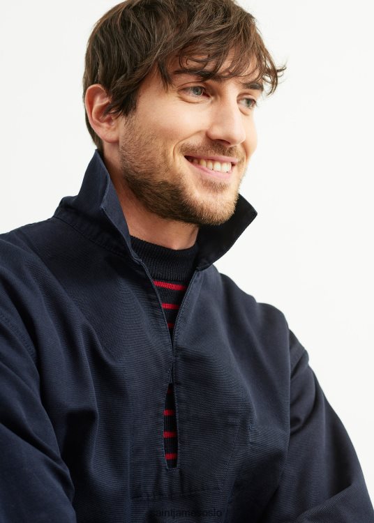 fransk sjømann jakke bomull canvas Saint James nemo ii marinen unisex 8ZH04V158