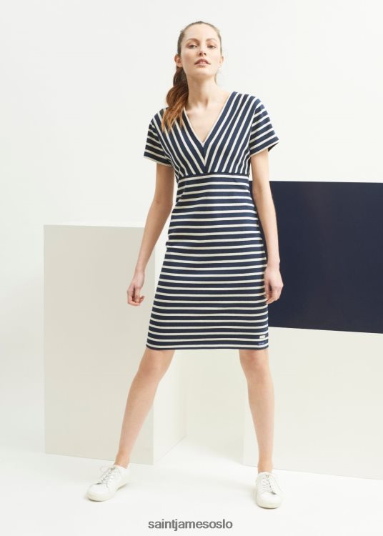 Breton stripete kjole fra romain brifault tungvektsbomull Saint James menerbes marine/ecru unisex 8ZH04V83