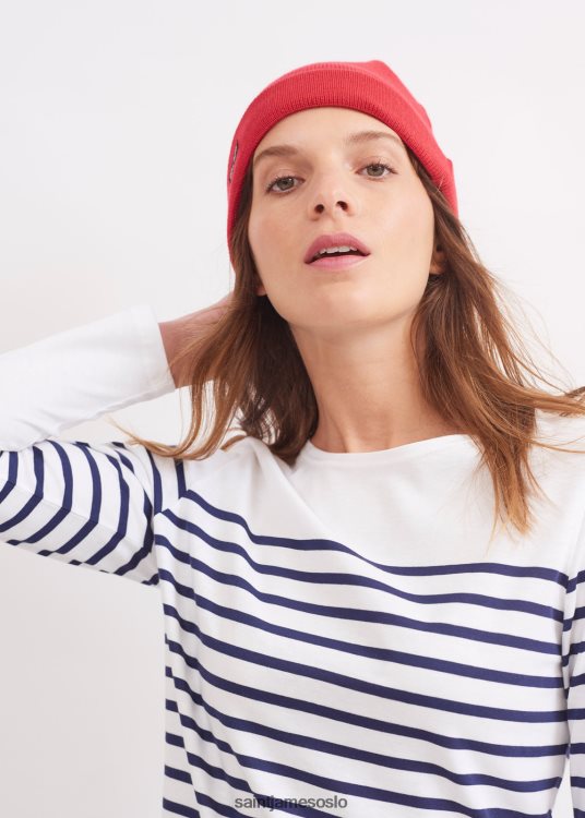 nautisk lue i ullblanding Saint James cartier rød unisex 8ZH04V85