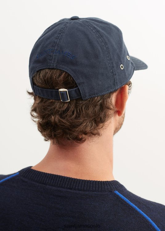 klassisk bomullshette Saint James kasseett marinen unisex 8ZH04V12