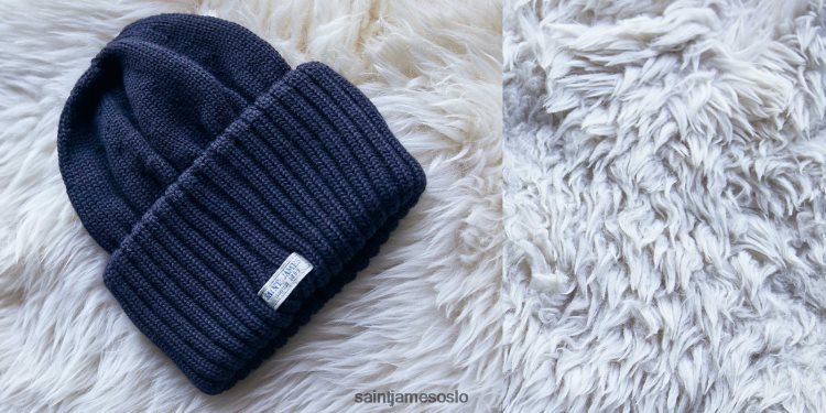 kraftig sting ullstrømpehette Saint James barbaresk marinen unisex 8ZH04V69