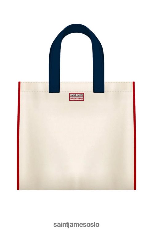 lerretsveske med lapper Saint James solid og stripete multico unisex 8ZH04V39